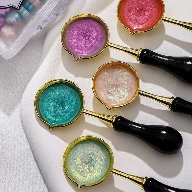 90 cái/túi sáp niêm phong tem sơn dầu hạt tem ngọc trai sáp hạt phong bì lời mời đám cưới DIY scrapbook