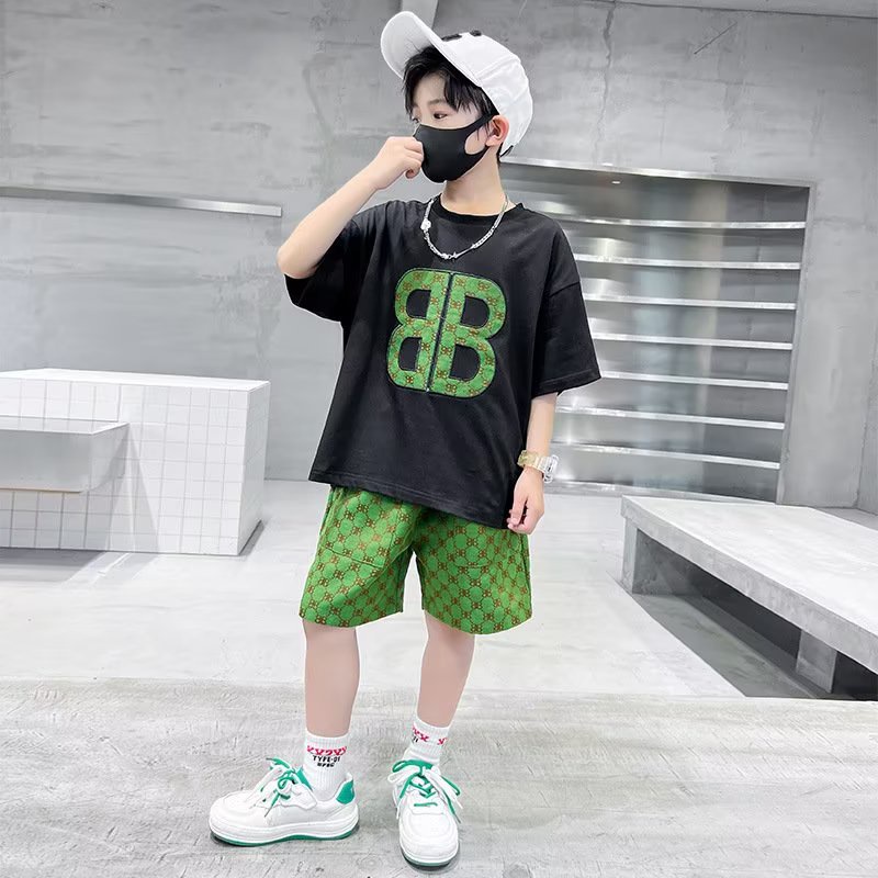 Áo Thun Mùa Hè Tay Cộc Dáng Rộng In Họa Tiết Hợp Thời Trang Cho Bé Trai