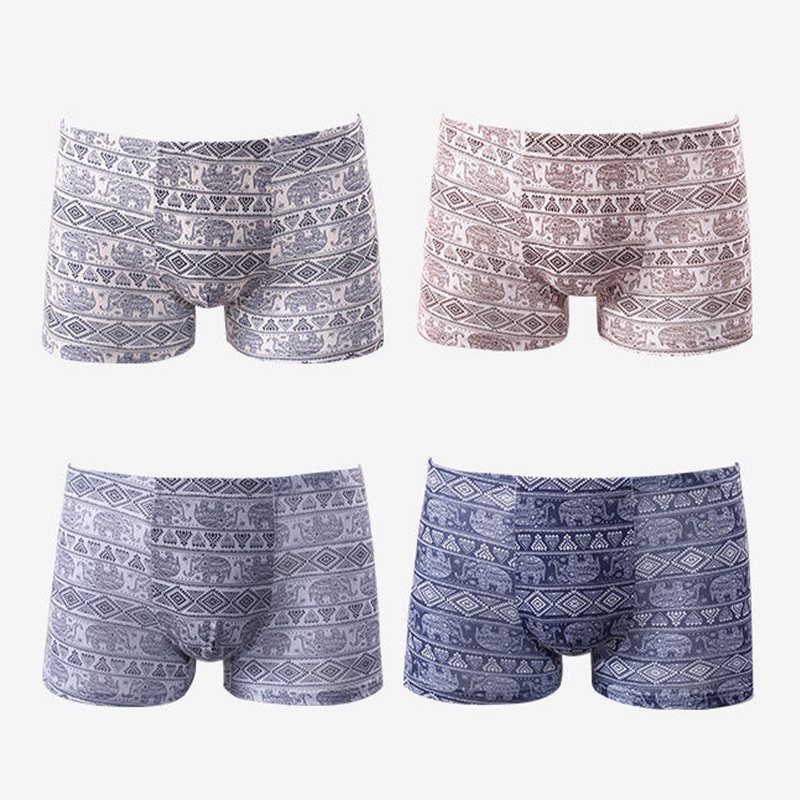 Bộ 4 Quần Lót boxer Thời Trang Trẻ Trung Cho Nam