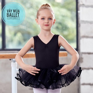 Váy múa ba lỗ viền chân váy