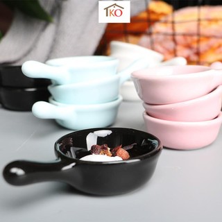 Chén gia vị tay cầm nhỏ nhiều màu xinh xắn decor