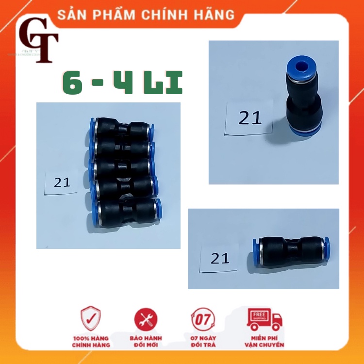 NỐI THẲNG GIẢM NHANH, NỐI NHỰA NHIỀU KÍCH THƯỚC 12, 10, 8, 6 ,4mm, 12-10mm, 12-8mm, 10-8mm, 10-6mm, 8-6mm, 8-4mm, 6-4mm