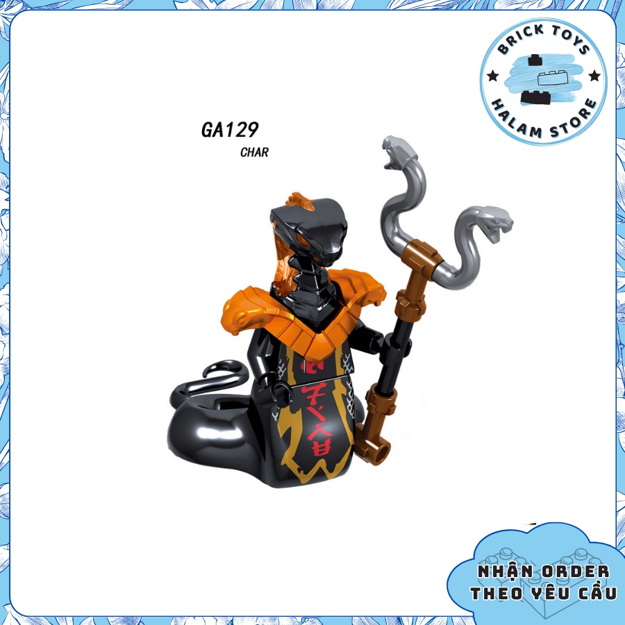 Đồ chơi lắp ráp minifigures Ninjago season 11 GA123-130 | Lắp ghép xếp hình nhân vật phản diện đội quân băng