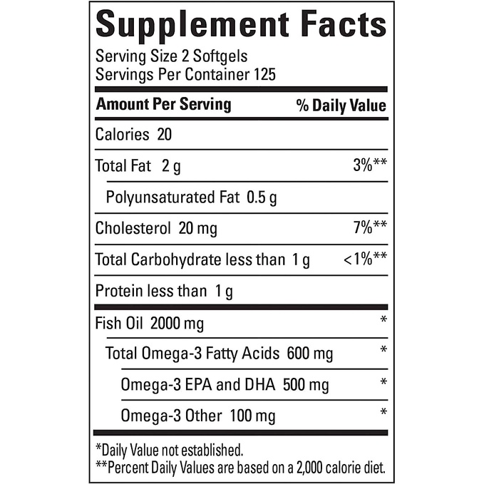 Dầu cá Nature Made Fish Oil 1000mg  250 viên hỗ trợ sáng mắt, tim mạch, huyết áp trí não  Quatangme1