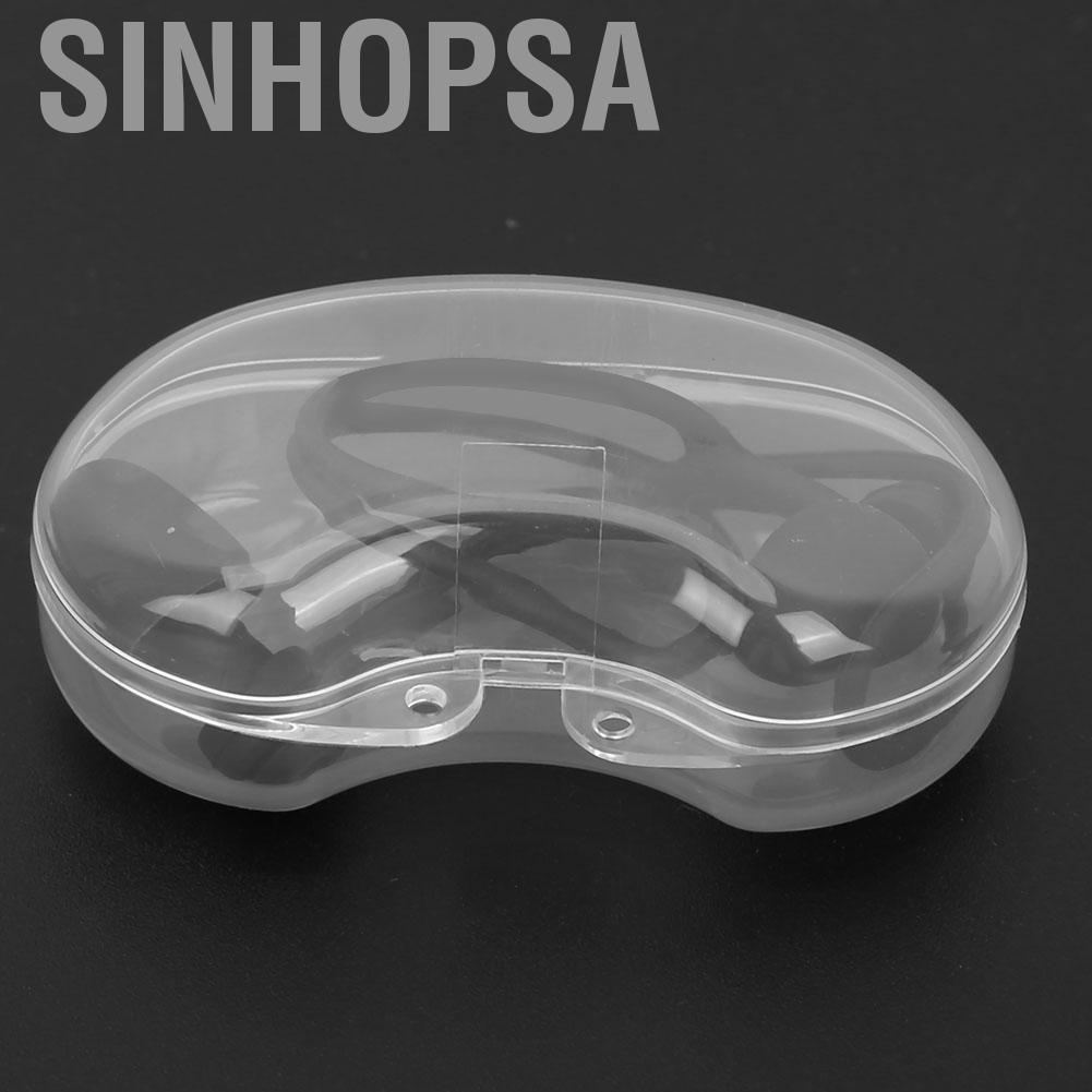 Sinhopsa Anti-lost Swimming Earplugs Waterproof Noise Reduction Soft Silicone EarPlugs with Rope for Sleeping Ears Protection