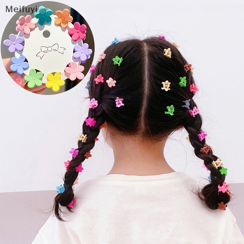 Set 10 Kẹp Tóc Hoa handmade Dễ Thương Cho Bé Gái