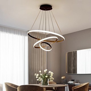 HNT Đèn thả 3 vòng 3 chế độ màu ánh sáng có điều khiển từ xa tiện dụng Chiếu sáng nhà hàng