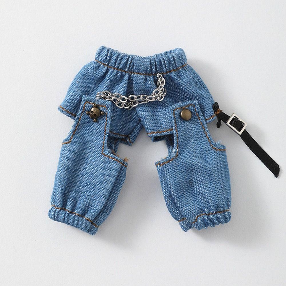 Uumir Quần Dài denim Có Túi Với 6 Màu Chất Lượng Cao Cho Búp Bê 1 / 11 ob11 / 1 / 12