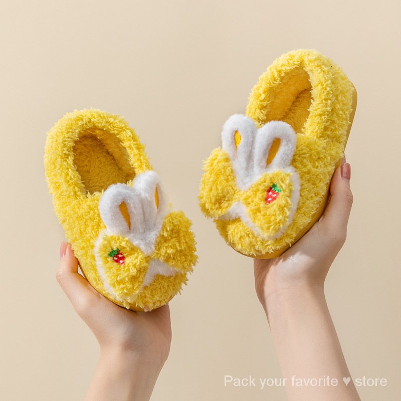 Dép Bông Đi Trong Nhà Giữ Ấm Mùa Đông Dễ Thương Cho Bé Gái