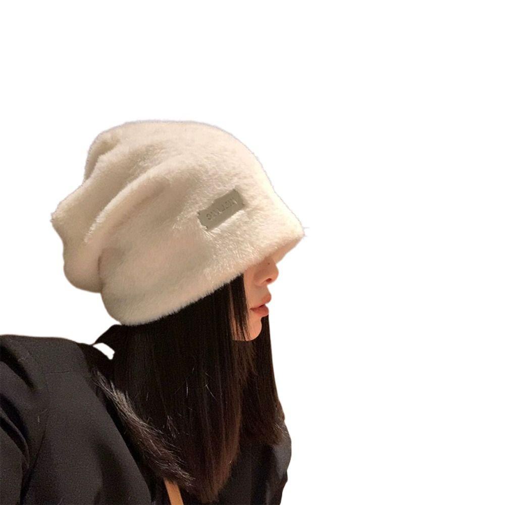 Muvako Mũ Trùm Đầu chemo Dày Dặn Giữ Ấm Tai Chống Lạnh Thời Trang Thu Đông Phong Cách hip hop Cho Nữ