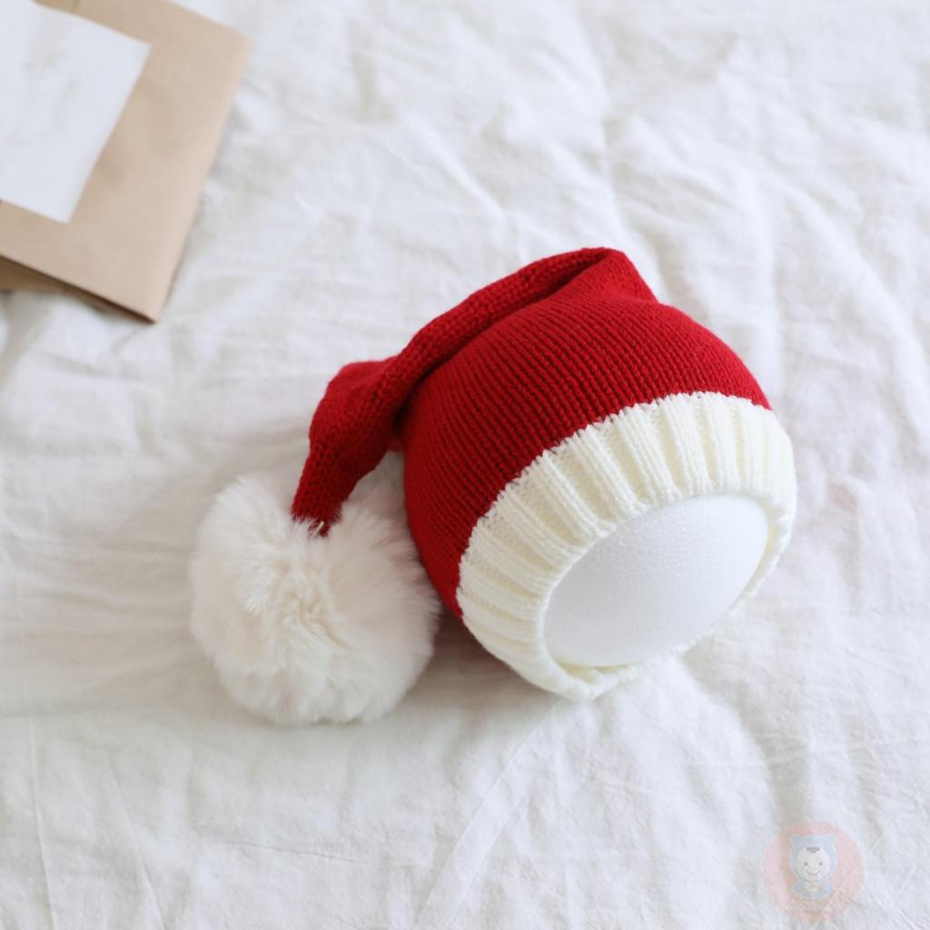 Mũ Len Trùm Đầu Họa Tiết Kẻ Sọc Thời Tiết Giáng Sinh laa6