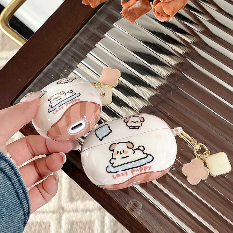 Hoạt Hình Vỏ Bảo Vệ Hộp Sạc Tai Nghe huawei freebuds se2 se 2 Bằng Silicon Hình Chú Chó Dễ Thương Kèm Móc Khóa Tiện Dụng