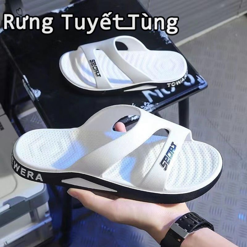 SHANMUSENLIN☘Dép Sandal Thể Thao Chống Trượt Phong Cách Mới Hợp Thời Trang Đi Biển Ngoài Trời Cho Nam insGiày nam Thể thao Thư giãn Thời trang