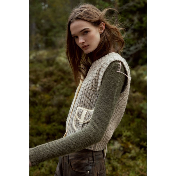 Áo len gile Zara authentic