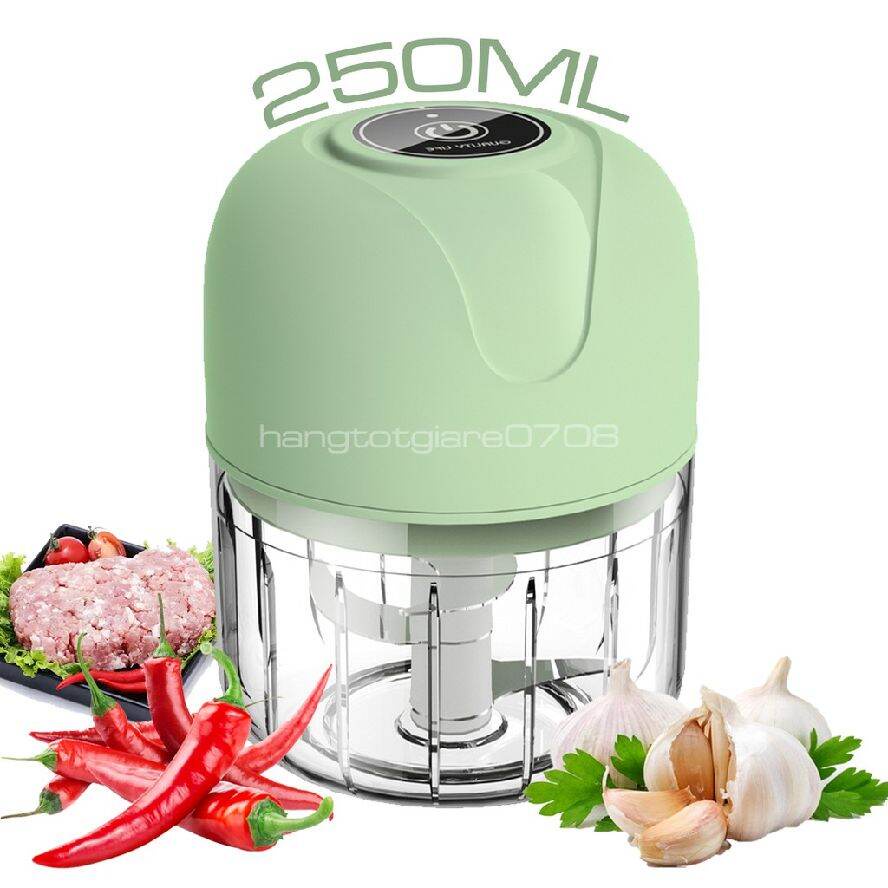 Máy Xay Tỏi Xài Pin 250ml 50w