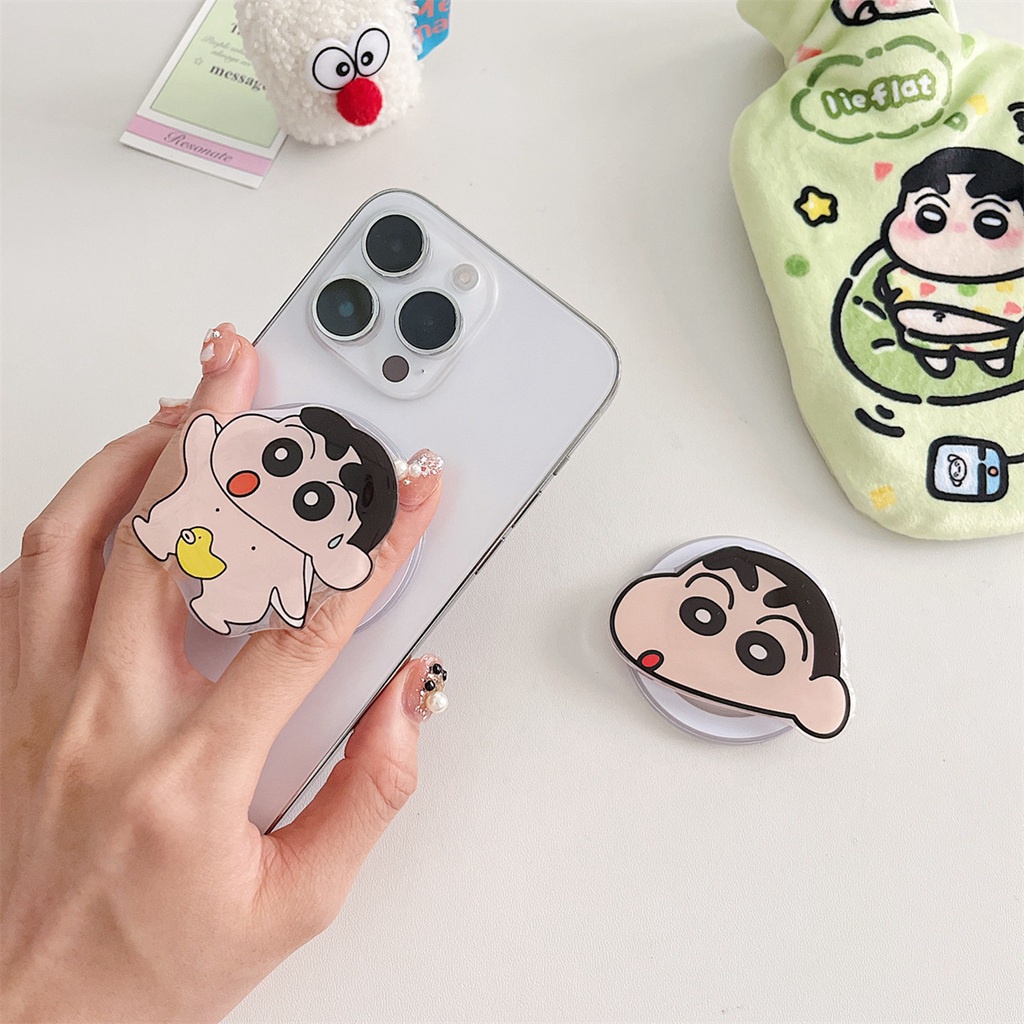 Giá Đỡ Điện Thoại / Máy Tính Bảng Bằng pc Có Túi Khí Chống Rơi Và Giá Đỡ Hình Mèo hello kitty Dễ Thương