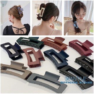 Kẹp Tóc Hình Chữ Nhật Màu Trơn Phong Cách Hàn Quốc Thời Trang Cho Nữ