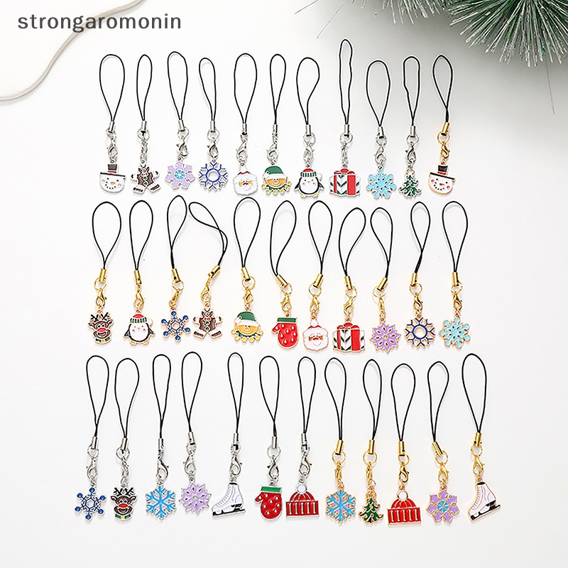 Móc Khóa Kim Loại mini Hình Ông Già Noel Hoạt Hình Dễ Thương Chống Mất