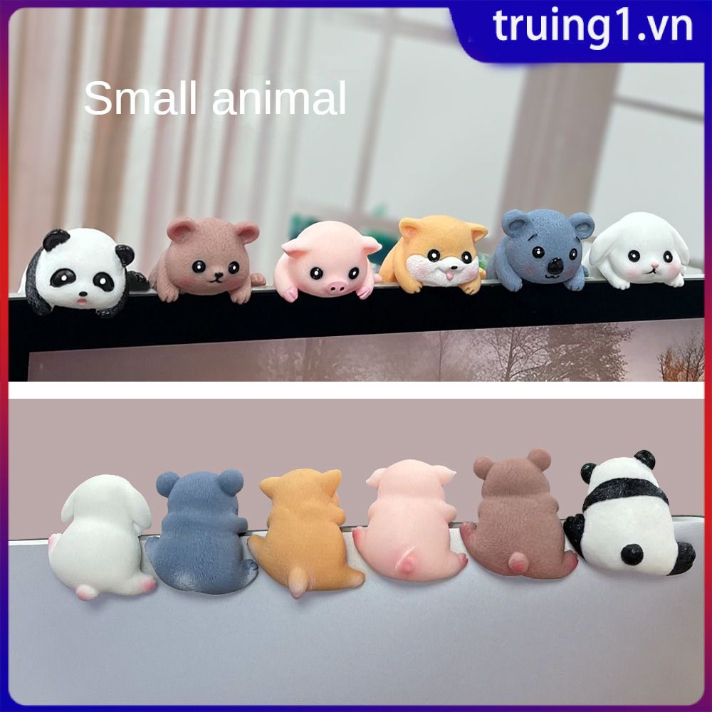 Động Vật Nhỏ Trang Trí Sáng Tạo Máy Tính Màn Hình TV Đồ Trang Trí Nằm Dễ Bị Phụ Kiện Nội Thất Ô Tô Hoa Hướng Màn Hình Đồ Trang Trí Truing1