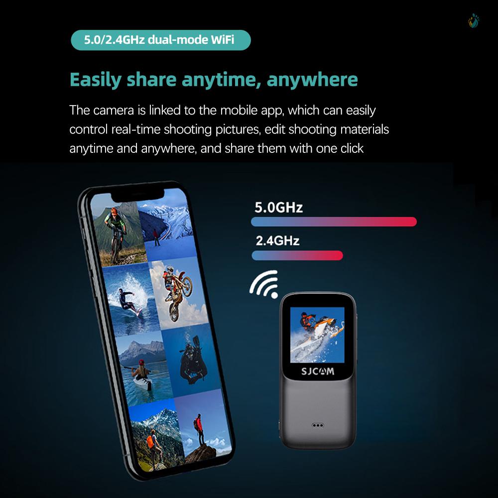 SJCAM C200PRO Ultra HD Action Camera Touch Screen 4K/30FPS 20MP Waterproof Camera with Live Streaming