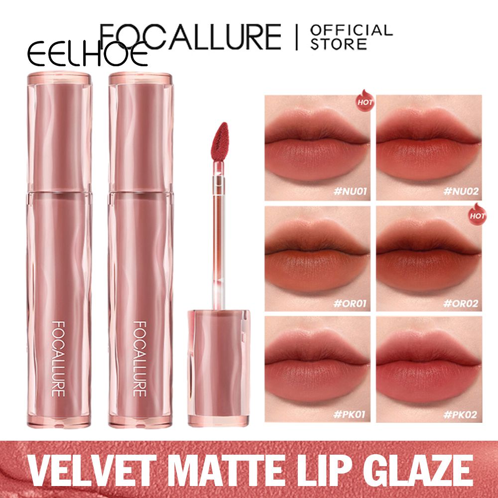 EELHOE Matte Mousse Lip Glaze Velvet-Sương Mịn Lipclay Lipcream Trang Điểm Lâu Trôi Son Môi Chống Thấm Nước
