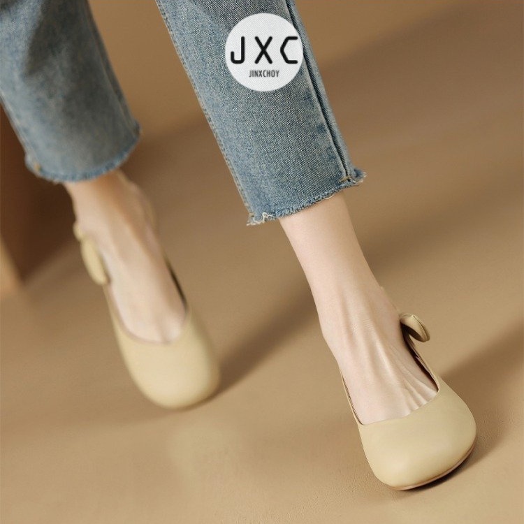 JINxCHOYGiày Sandal Da PU Đế Dày Mềm Mại Thời Trang Mùa Hè Dành Cho Nữ
