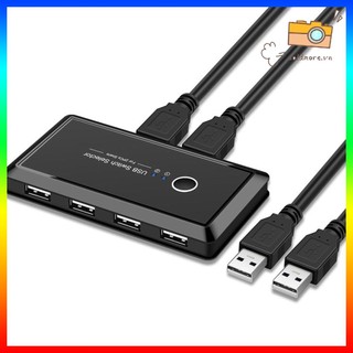USB KVM Switch USB 3.0 2.0 Switcher 2 cổng PC Chia sẻ 4 thiết bị Switch