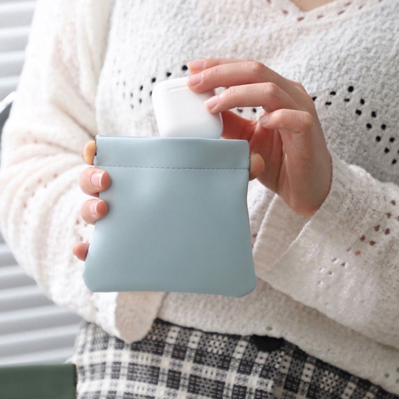 Chic joy Túi Da pu Đựng Son Môi Trang Điểm Đa Năng Phong Cách ins Âu Mỹ retro Phiên Bản Hàn Quốc niche