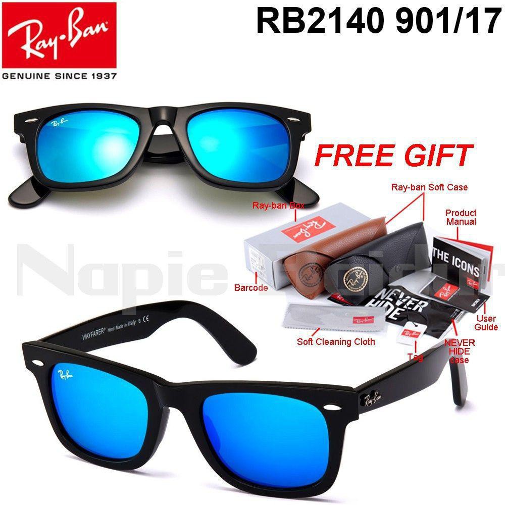 Rayban Wayfarer chính hãng mới 100% Luxottica Ý rb2140 901 / 16