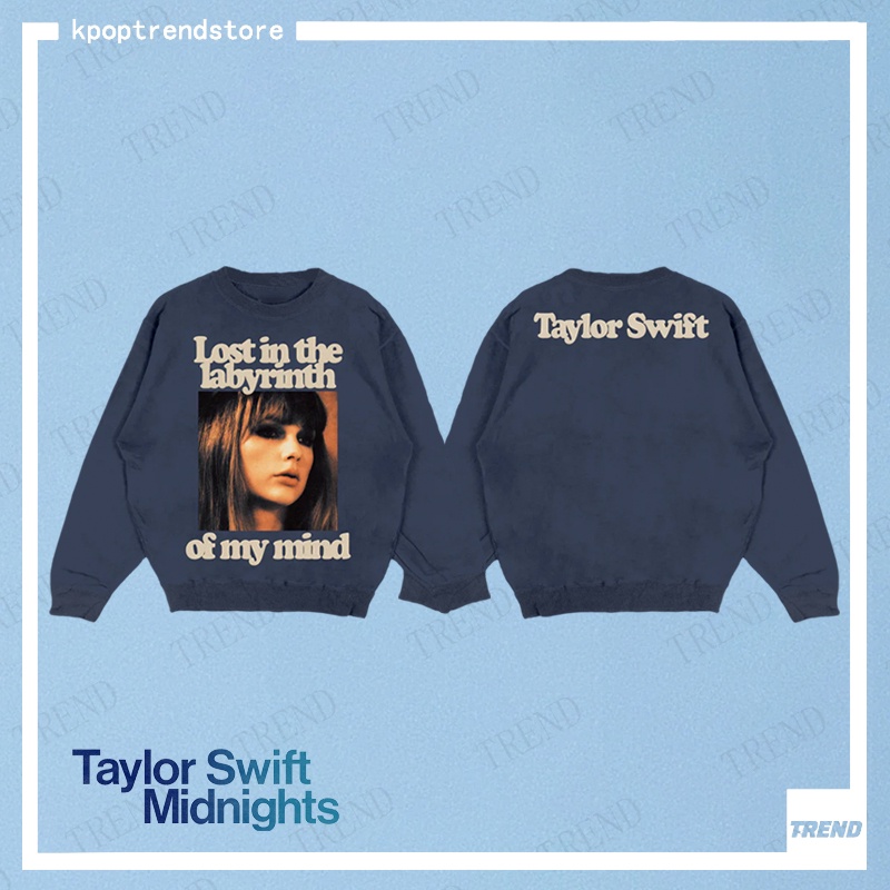 Taylor swift Áo Nỉ Dài Tay Cổ Tròn Thời Trang vintage Cho Nam Nữ