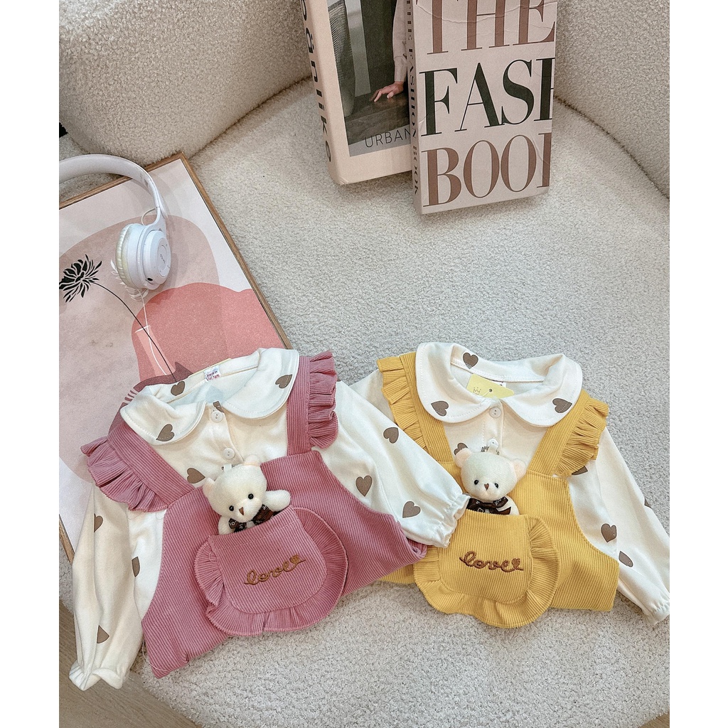 Bộ body dài tay bodysuit áo liền quần bộ đồ liền thân Babyshop88 cho bé trai bé gái M15.11.23-1