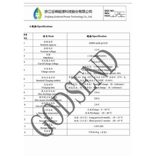 Pin 46160 22mah 3.2V(Tặng kèm phụ kiện)