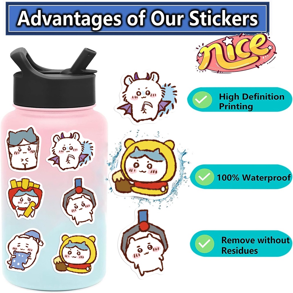 Bộ 65 Miếng Dán Trang Trí Mũ Bảo Hiểm / Bút Chì Họa Tiết graffiti Dễ Thương Chống Thấm Nước