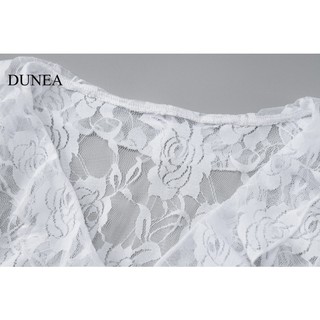 DUNEA Đầm Nữ Phối Ren Quyến Rũ Gợi Cảm