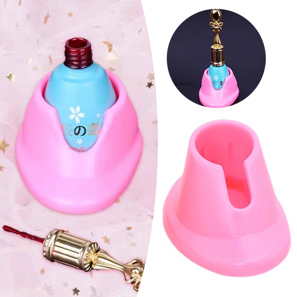 Nail Polish Bottle Holder Spill Proof Soft Stand for Nail Art Salons Home Use