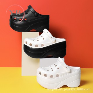 CROCS Plus Dép Đế Xuồng Cao 10cm size 35-42 Thời Trang Cho Nữ