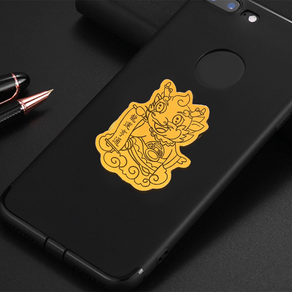 Miếng Dán Trang Trí Điện Thoại / Máy Tính Họa Tiết Rồng Năm Mới 2024