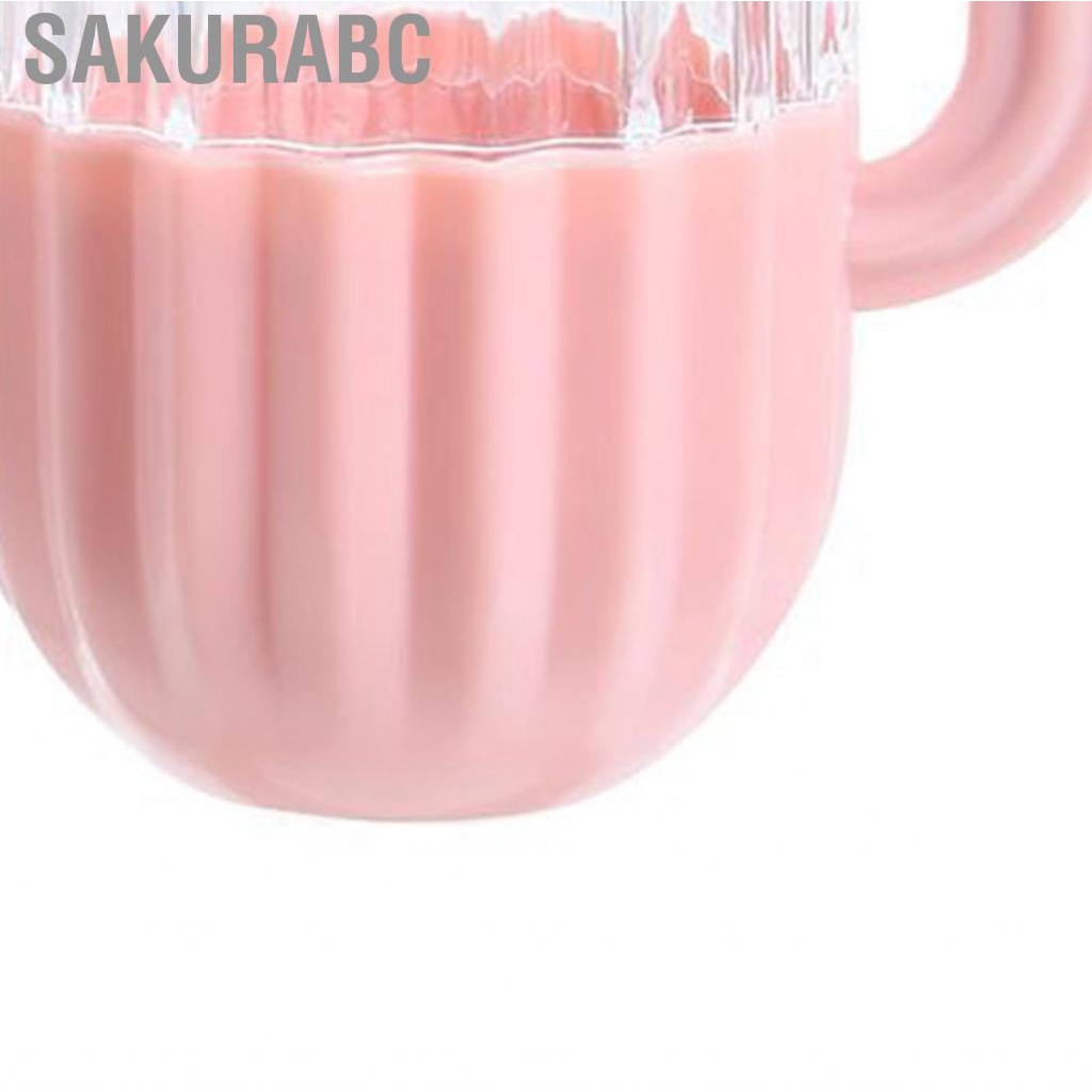 Sakurabc Makeup Sponge Storage Box  Blender Case Dust Proof Transparent Cactus Shape Thick with Lid for Outdoor