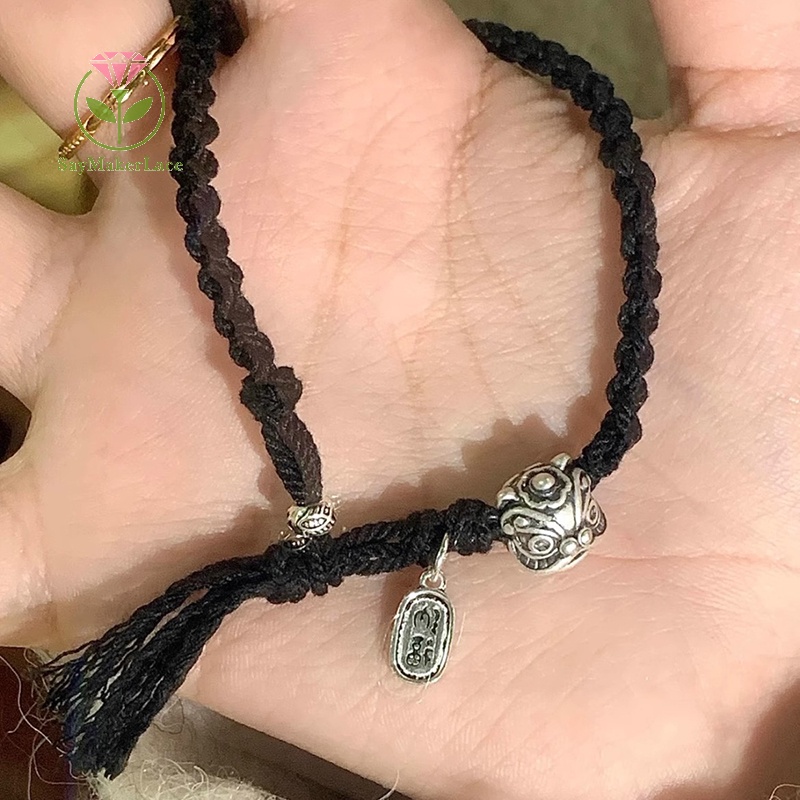 [saymakerlace] Vòng Tay Bùa May Mắn Dây Đỏ Phong Cách Cổ Điển Đơn Giản Có Thể Điều Chỉnh Được Làm Quà Tặng Trang Sức Cho Cặp Đôi | BigBuy360 - bigbuy360.vn