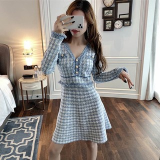 Đầm Dệt Kim Dáng Chữ a Ôm Dáng Thời Trang Thu Đông Phong Cách Mới Cho Nữ