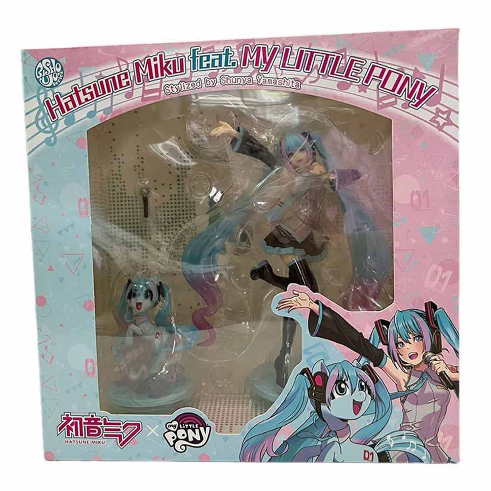 My Little Pony & Virtual Singer Rainbow Hatsune Miku PVC Action Figure Model