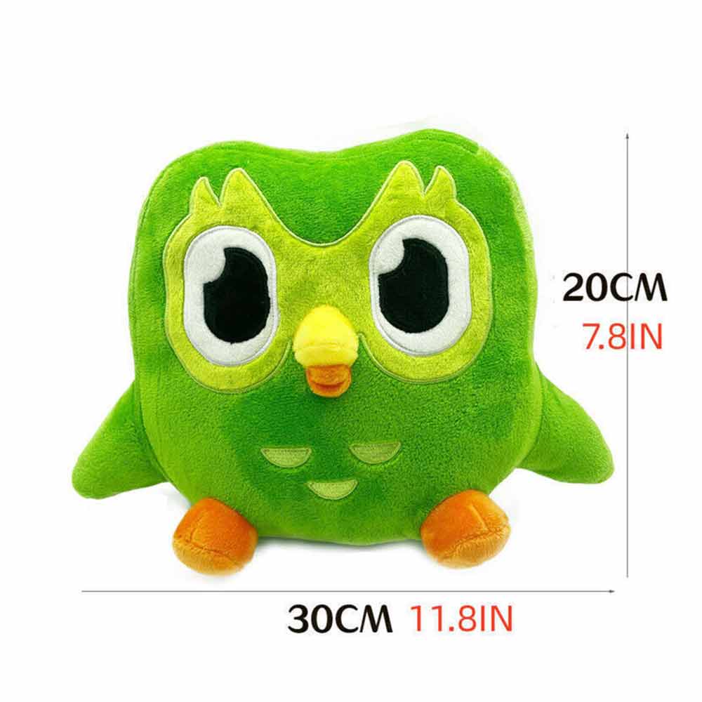 20cm Duolingo Plushie Duo 10 Year Anniversary Green Owl Gift For Kids Doll Plush Toy