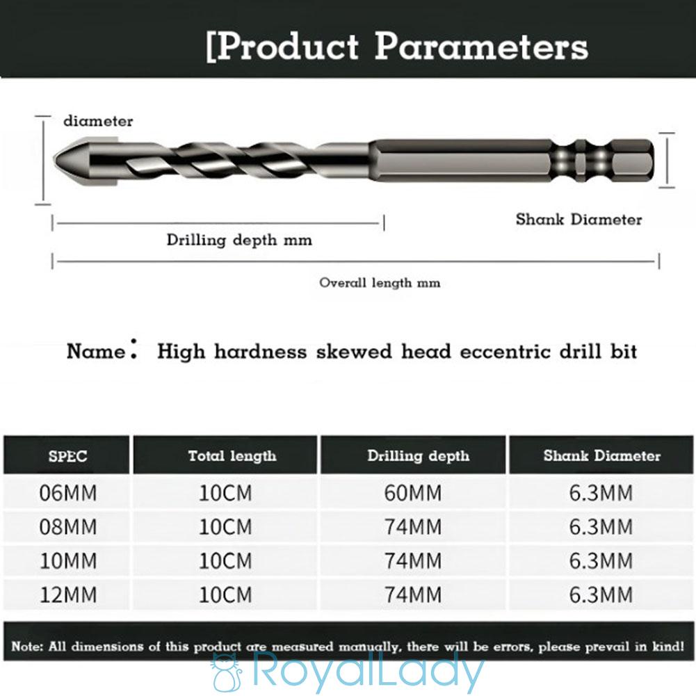 Mũi Khoan Lục Giác 1 / 4 ''  hex 6-12mm