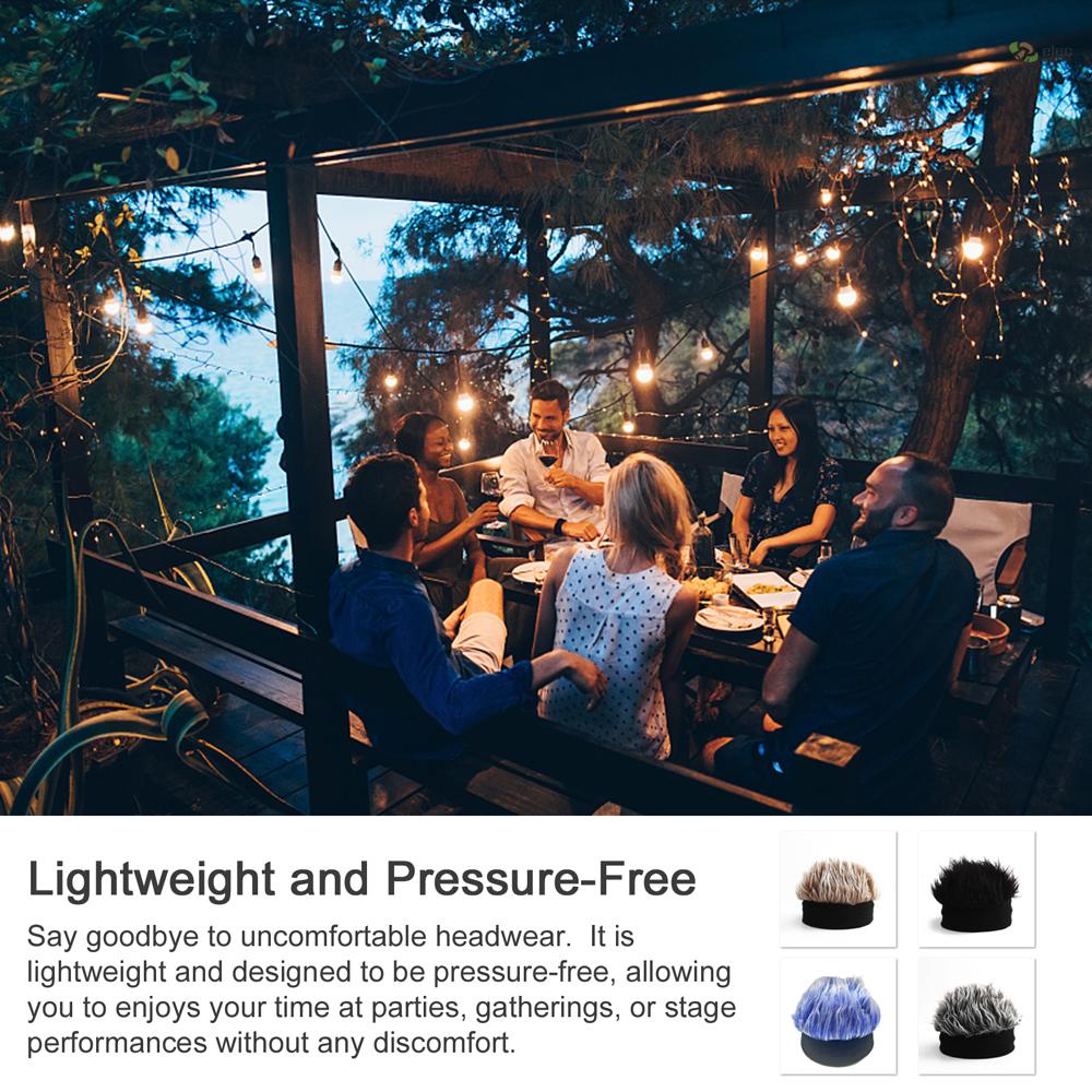 Mũ Dệt Kim Trùm Tóc Giả Vui Nhộn Thoải Mái Và Thoáng Khí Phù Hợp Cho Cả Bốn Mùa Dành Cho Nam Và Nữ