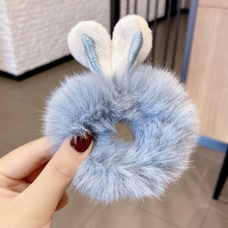 Dễ Thương Dây Cột Tóc Tai Thỏ Lông Nhung