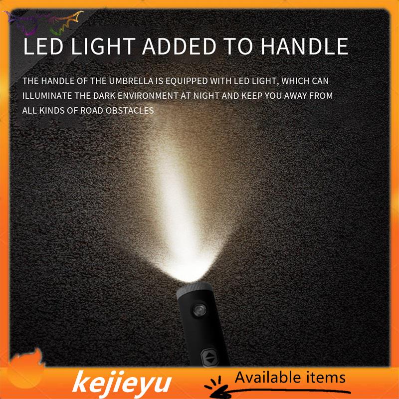 Dù Mở Tự Động Có Đèn led Phản Quang An Toàn Ban Đêm Cho Nam Và Nữ