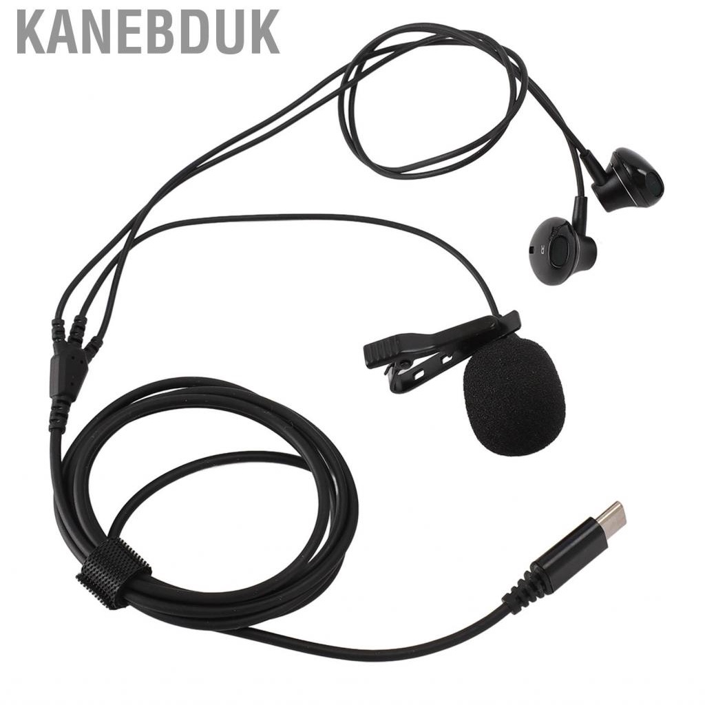 Kanebduk USB C Earphones Wired Ear Buds Type Headphone With Microphone For Singing NEW