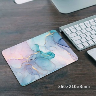 Colorful Marble Printed Gaming Mouse Pad[21CM*26CM]Exquisite Pattern Small Office Game Mouse Pad ZKEL
