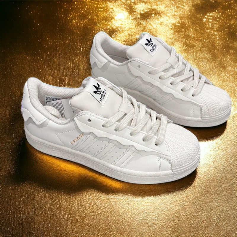 Giày Thể Thao adidas superstar shell 3 Màu Hồng Xanh Dương Phong Cách Trung Hoa Chất Lượng Cao queensne90