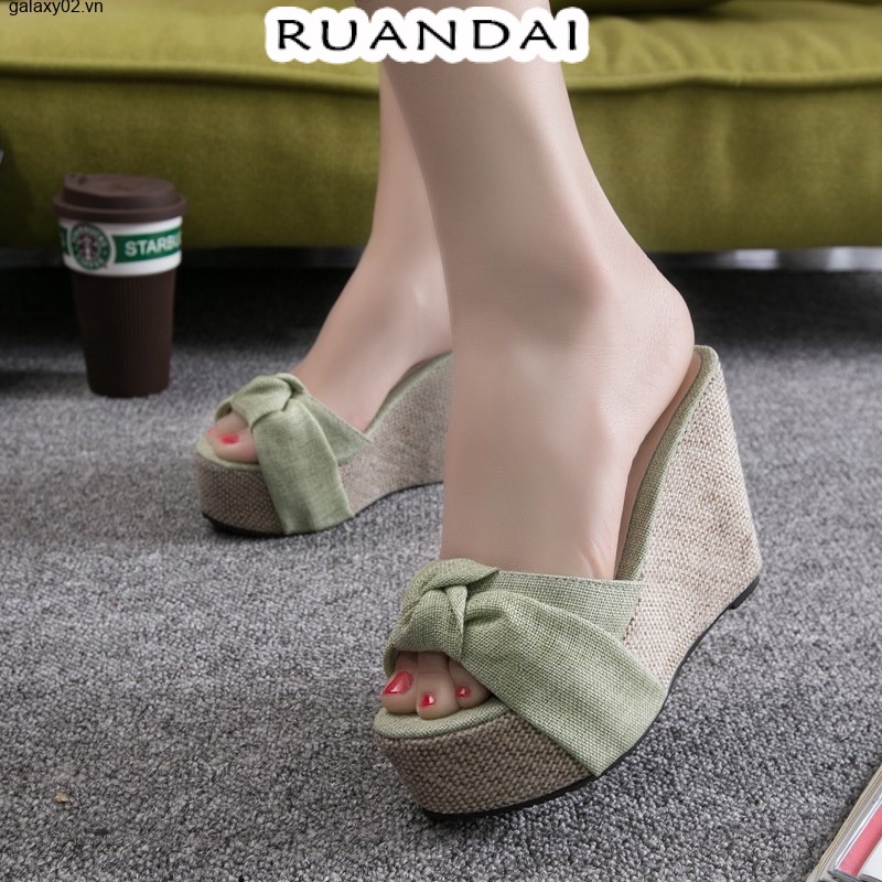 MY dép nữ Dép xăng đan đế xuồng cao gót sandal nữ 2023 thời trang Unique Chất lượng cao fashion ins X0101479 37Z230910